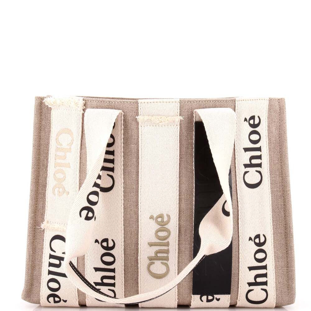 Chloe Woody Convertible Tote Linen With #364799C12B